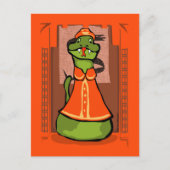 Albernes Jahr der Schlange Postkarte (Vorderseite)