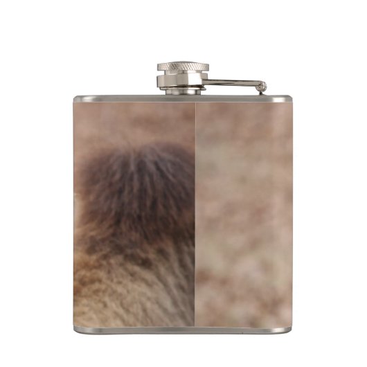 Albernes Kamel-Foto (fertigen Sie) besonders an Flachmann (Rückseite)