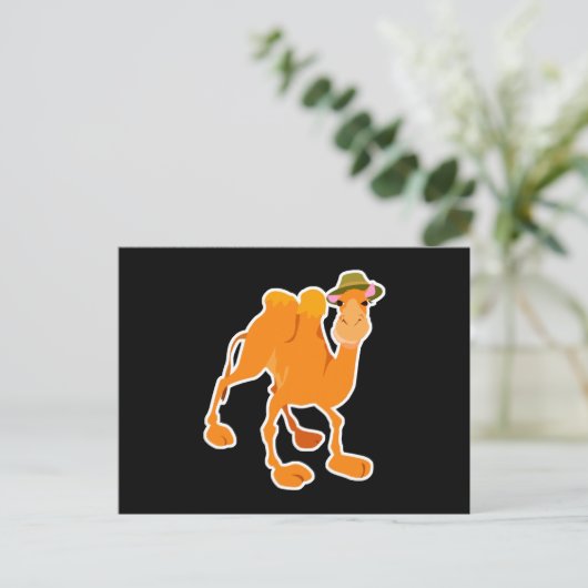 albernes Kamel Postkarte (Stehend Vorderseite)