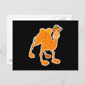 albernes Kamel Postkarte (Vorne/Hinten)