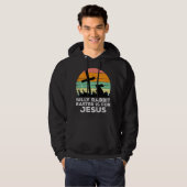 Albernes Kaninchenöster ist für Jesus Christen Hoodie (Vorne ganz)