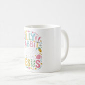 Albernes Kaninchenöster ist für Jesus Christi Kaffeetasse (VorderseiteRechts)