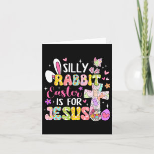 Albernes Kaninchenöster ist für Jesus Christi Karte