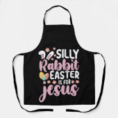 Albernes Kaninchenöster ist für Jesus Christlich Schürze (Vorderseite)