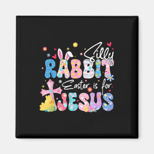 Albernes Kaninchenöster ist für Jesus Christliche Magnet
