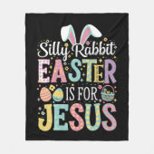 Albernes Kaninchenöster ist für Jesus Niedliche So Fleecedecke (Vorderseite)