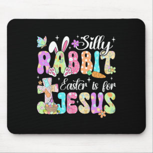 Albernes Kaninchenöster ist für Jesus Niedlicher S Mousepad