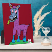 Albernes Lama-Monster Fotoplatte (Seite)