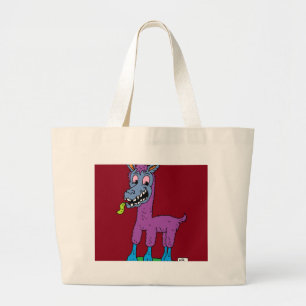 Albernes Lama-Monster Jumbo Stoffbeutel