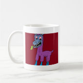 Albernes Lama-Monster Kaffeetasse (Links)