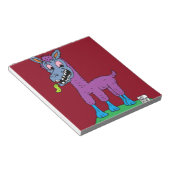 Albernes Lama-Monster Notizblock (angewinkelt)