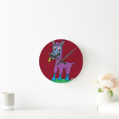 Albernes Lama-Monster Runde Wanduhr (Zuhause)