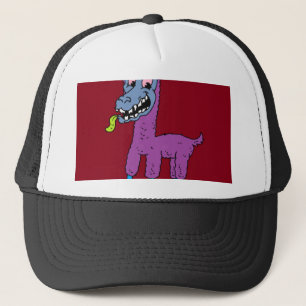 Albernes Lama-Monster Truckerkappe