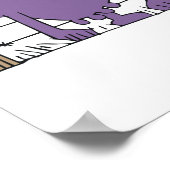 Albernes Lila COw Poster (Ecke)