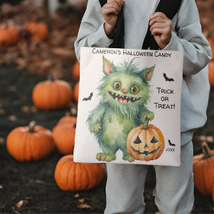 Albernes Monster Halloween Candy Tasche