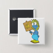 albernes Monster-Sprichwort Button (Vorne & Hinten)