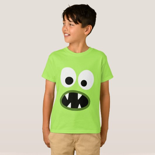Albernes Monsterfoto zu Halloween T-Shirt (Vorne ganz)