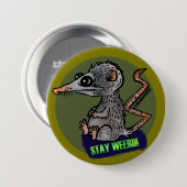 albernes Opossum Button (Vorne & Hinten)