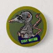 albernes Opossum Button (Vorderseite)