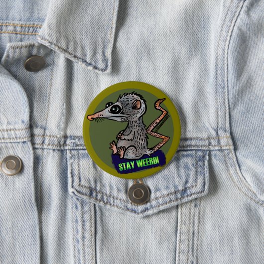 albernes Opossum Button (Beispiel)