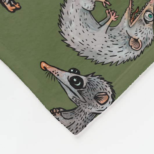 albernes Opossum Fleecedecke (Ecke)