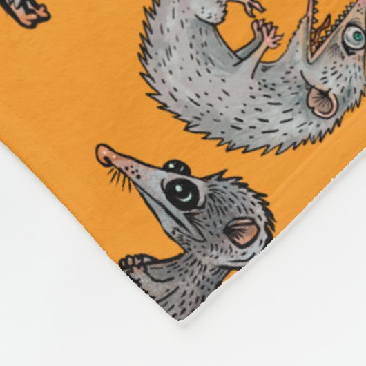 albernes Opossum Fleecedecke (Ecke)