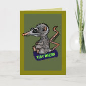 albernes Opossum Karte (Vorderseite)