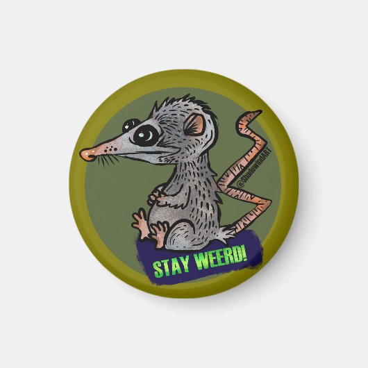 albernes Opossum Magnet (Vorne)