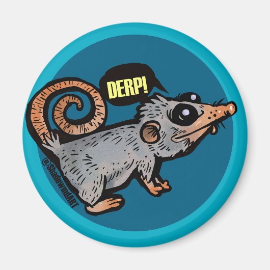 albernes Opossum Magnet (Vorne)