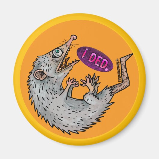 albernes Opossum Magnet (Vorne)
