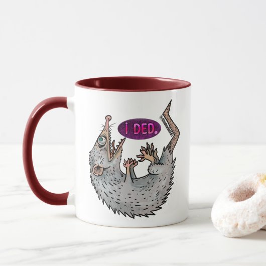 albernes Opossum Tasse (Mit Donut)