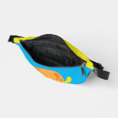 Albernes Orange Monster Personalisiertes Kind Bauchtasche (Offen)