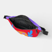 Albernes Orange Monster Personalisiertes Kind Bauchtasche (Offen)