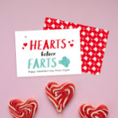 Albernes Rotes Herz vor Furzen Klassenzimmer Valen