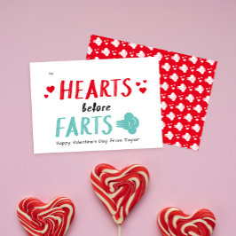 Albernes Rotes Herz vor Furzen Klassenzimmer Valen