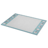 Albernes Schaf auf der Blauen Grenzglasschneide Schneidebrett (Ecke)