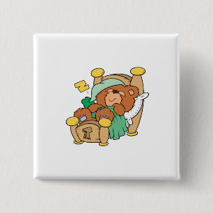 albernes Schlafwagendesign Button