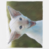 Albernes Siamesen Fleecedecke (Vorderseite)