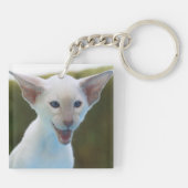 Albernes Siamesen Schlüsselanhänger (Rückseite)