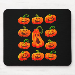 Albernes Sonnenlicht Halloween Pumpkin Gesichter S Mousepad