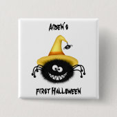 Albernes SpinnenButton Button (Vorderseite)