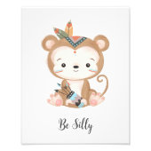 Albernes tierisches Kinderzimmer Kunst Fotodruck (Vorne)