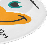 Albernes türkisches Erntedank-Schneidebrett Schneidebrett (Ecke)