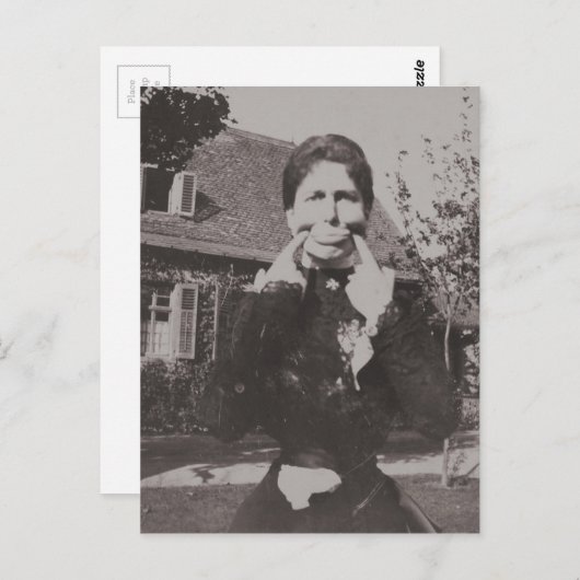 Albernes Viktorianisches Era Foto Funny Funny Funn Postkarte (Vorne/Hinten)