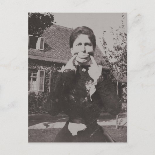 Albernes Viktorianisches Era Foto Funny Funny Funn Postkarte (Vorderseite)