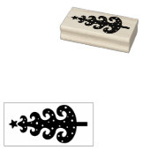 Albernes Weihnachtsbaumholz Gummistempel (Stempel)