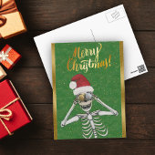 Albernes Weihnachtsgeschenk Skelett Weihnachtsschm Postkarte
