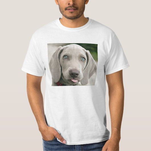 Albernes Weimaraner Foto T-Shirt (Vorderseite)