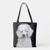 Albernes Weiße Poodle Tasche (Rückseite)