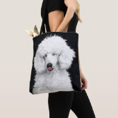 Albernes Weiße Poodle Tasche (Von Nahem)